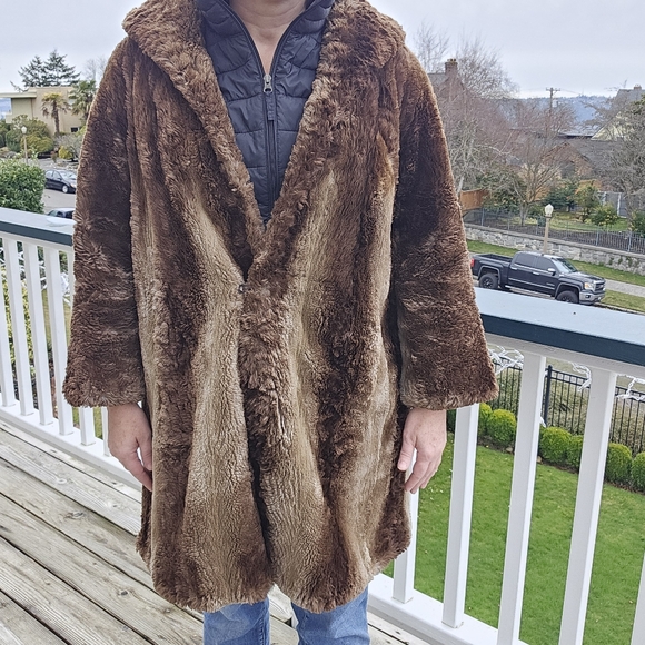 Vintage beaver fur coat M/L - Picture 6 of 11